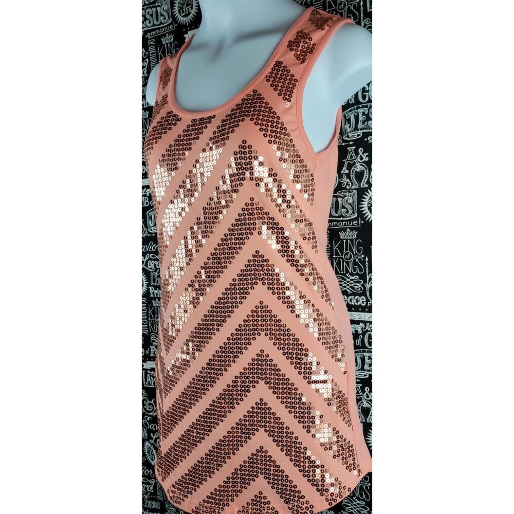 Rue 21 Sequin Tank Top Size Small - Picture 3 of 14